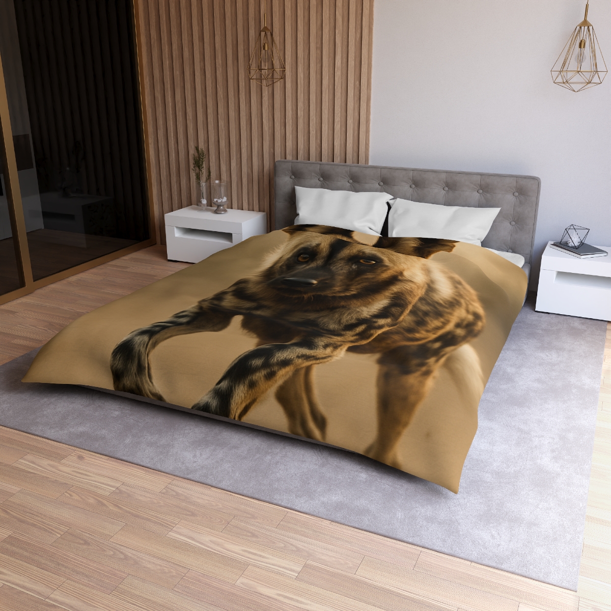 Starlit Scout African Wild Dog unique patterned duvets