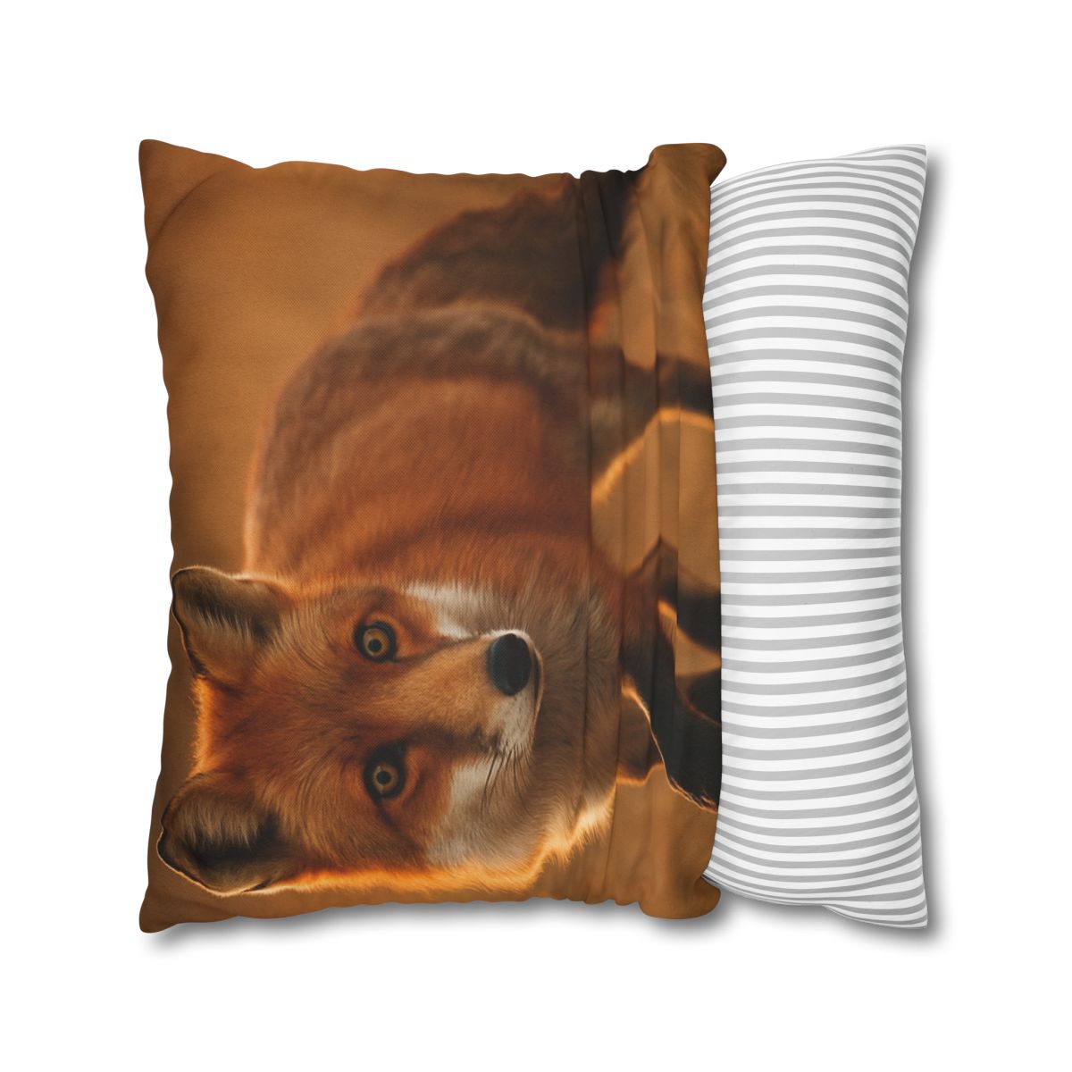 Crimson Whisper Red Fox trendy patterned pillow cases