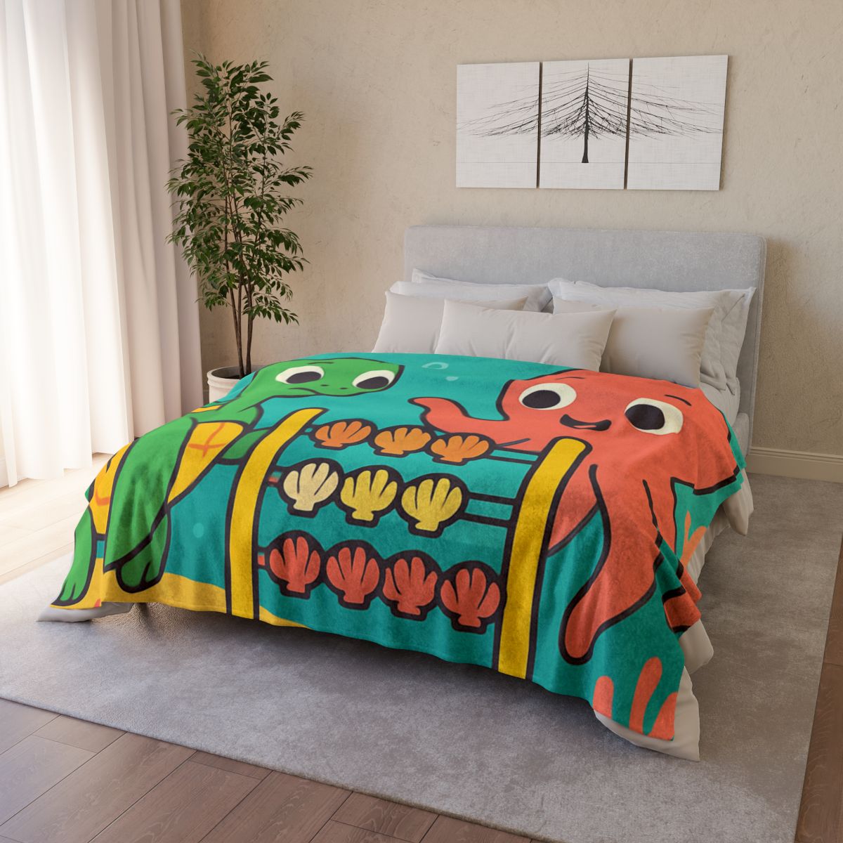 Coral Reef Codebreakers soft fleece blankets