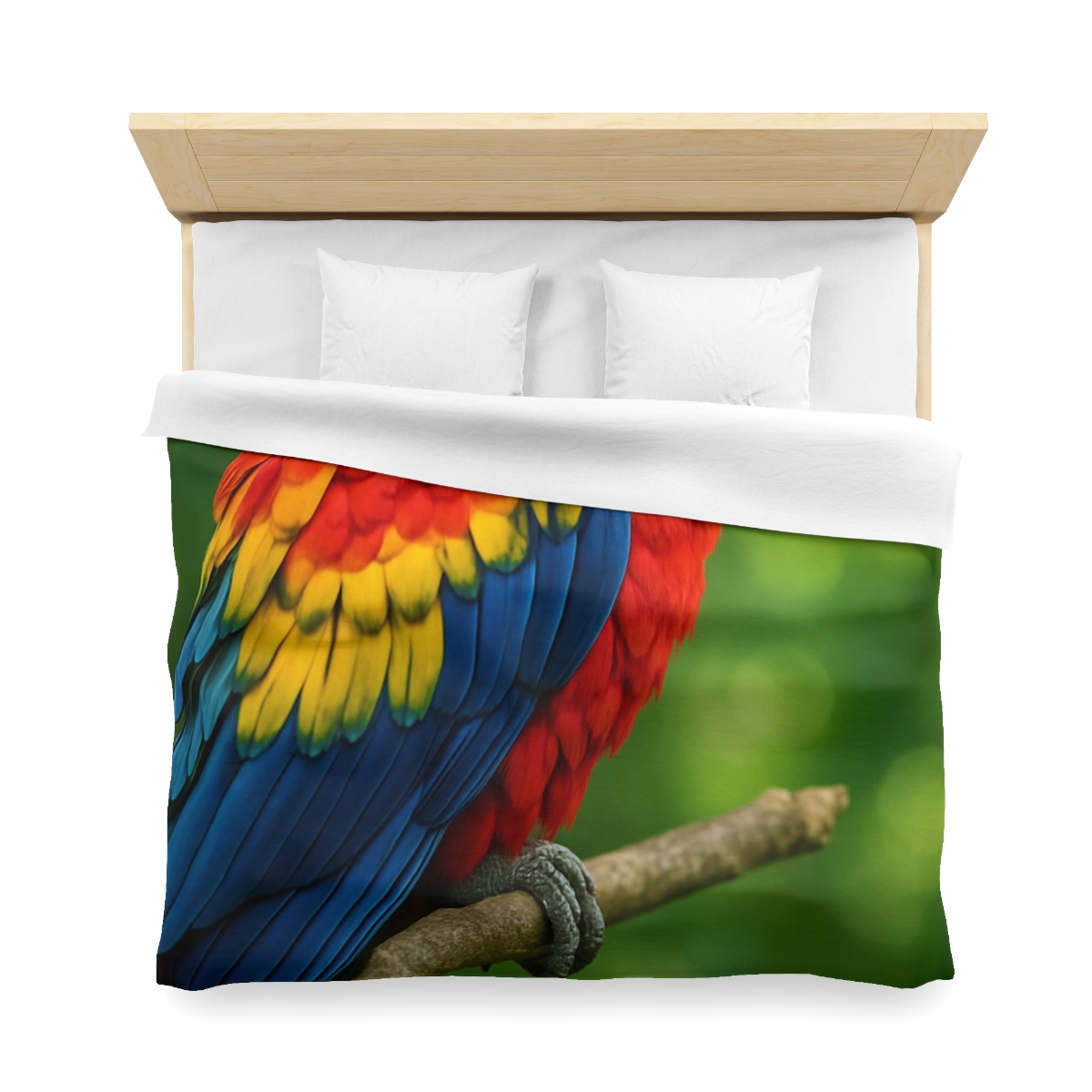 Color Storm Scarlet Macaw trendy bedroom duvets