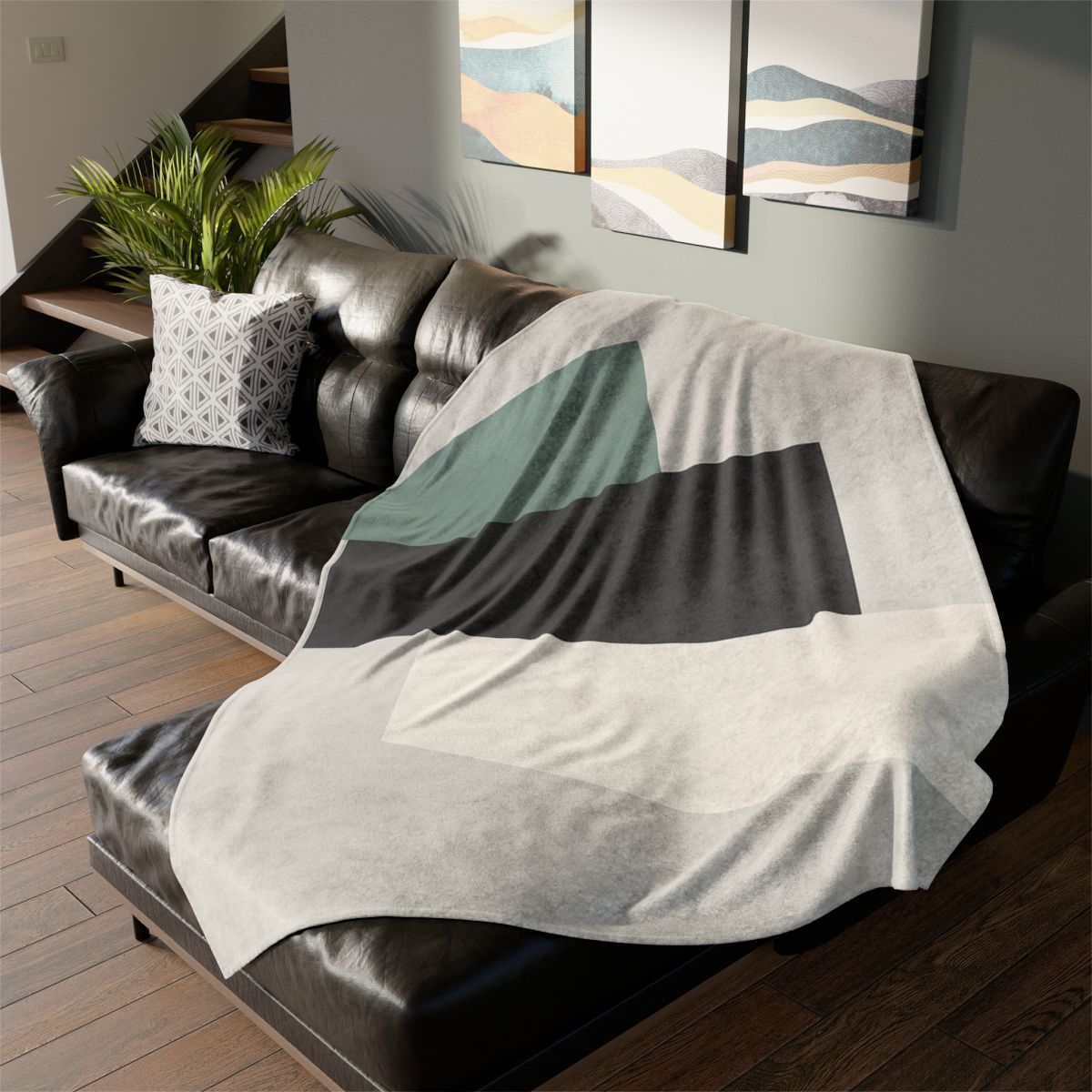 Triad Of Floating Panels trendy patterned blankets