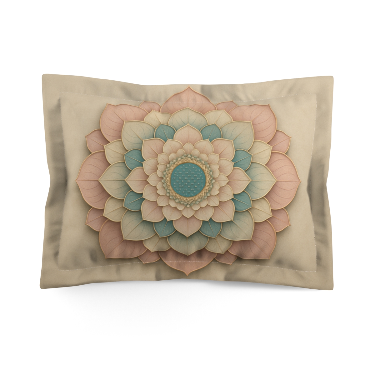 Petal Concentric Mandala unique shape pillows