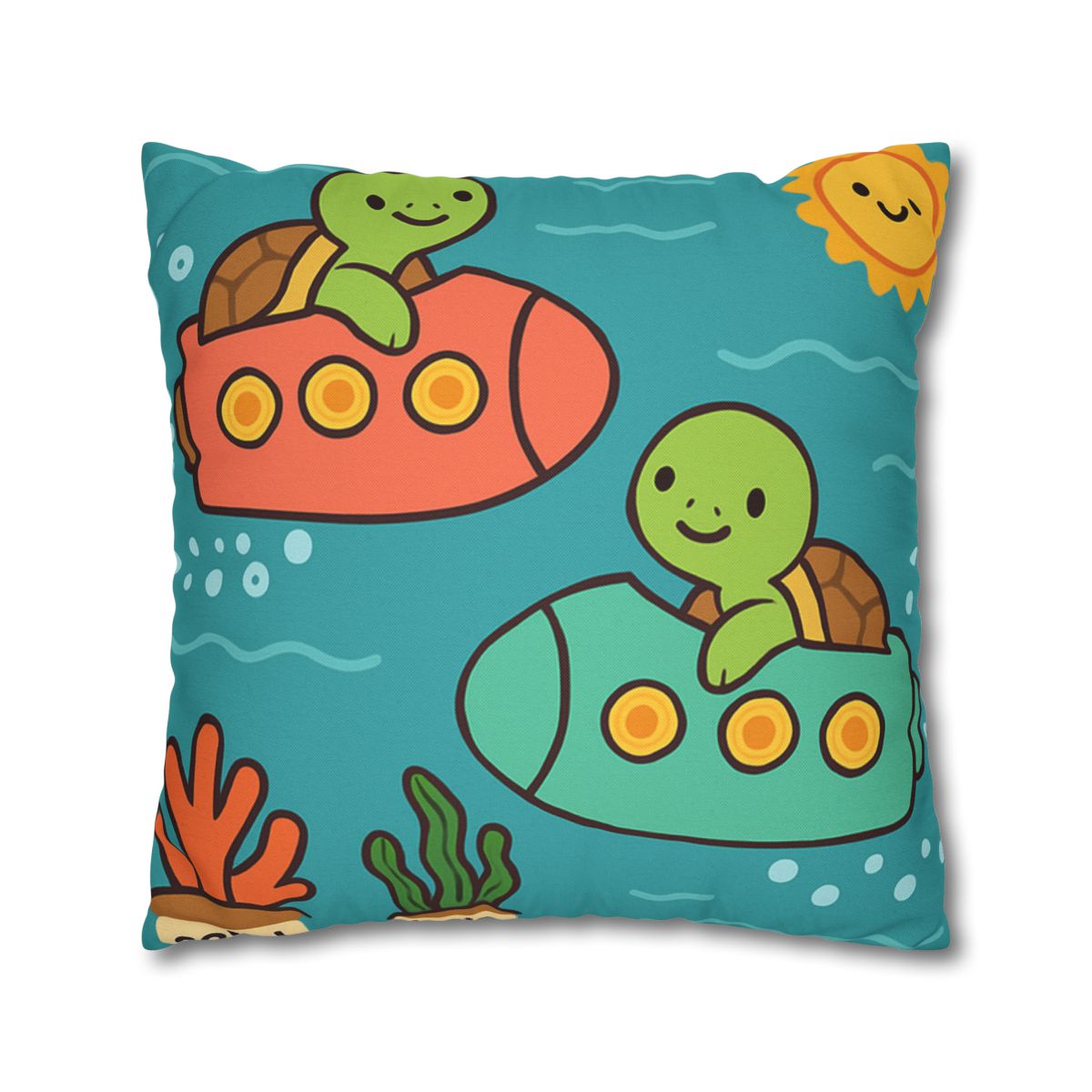 Rainbow Reef Rocket Race trendy patterned pillow cases