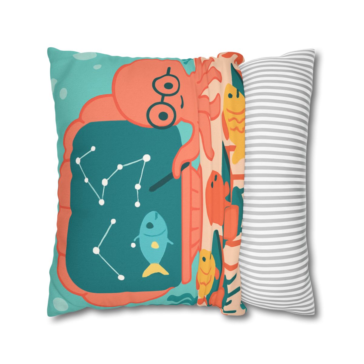 Cosmic Coral Classroom soft cotton pillow cases