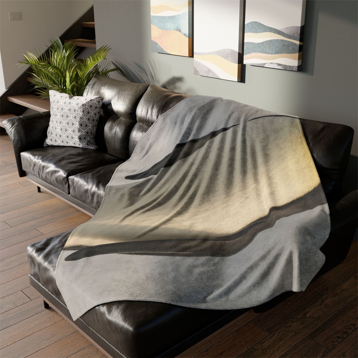 Frost Halo Emperor Penguin trendy patterned blankets