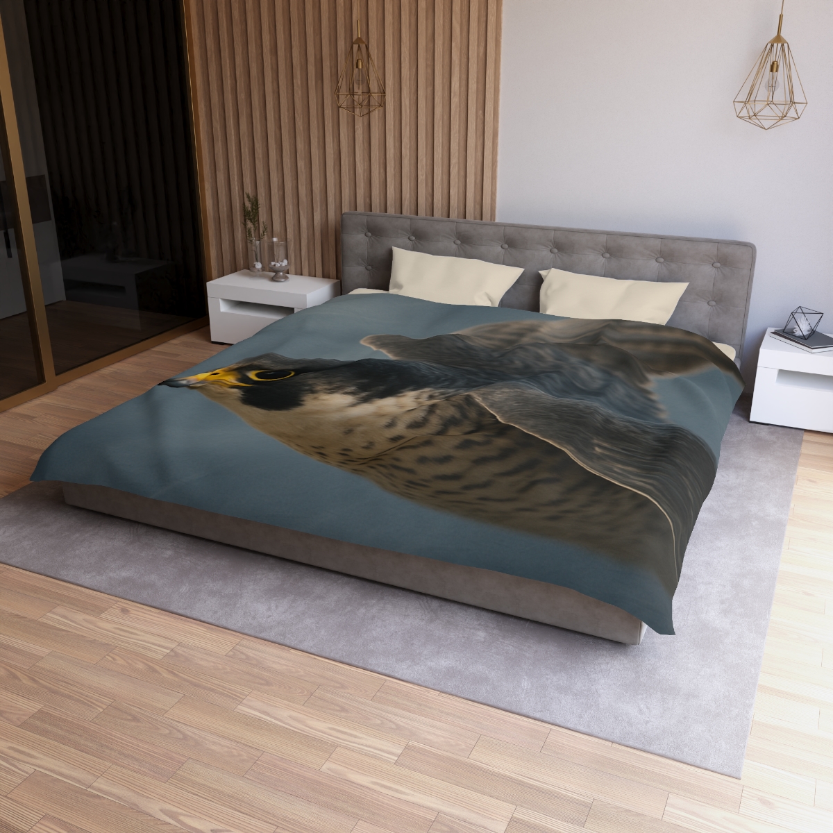 Comet Dive Peregrine Falcon soft comforter duvets