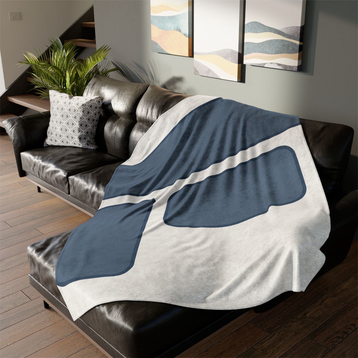 Balanced Triad Of Rounded Rectangles custom blankets