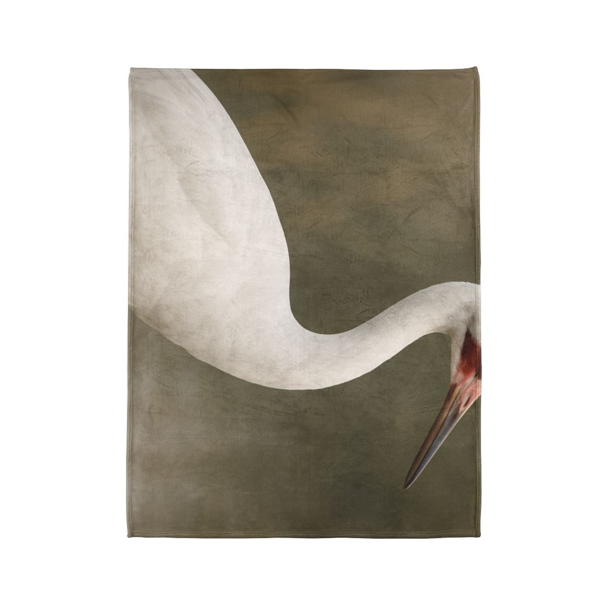 Silver Poise Whooping Crane custom blankets