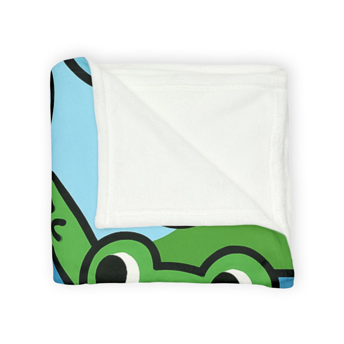 Rainbow River Time Travel Frogs soft fleece blankets