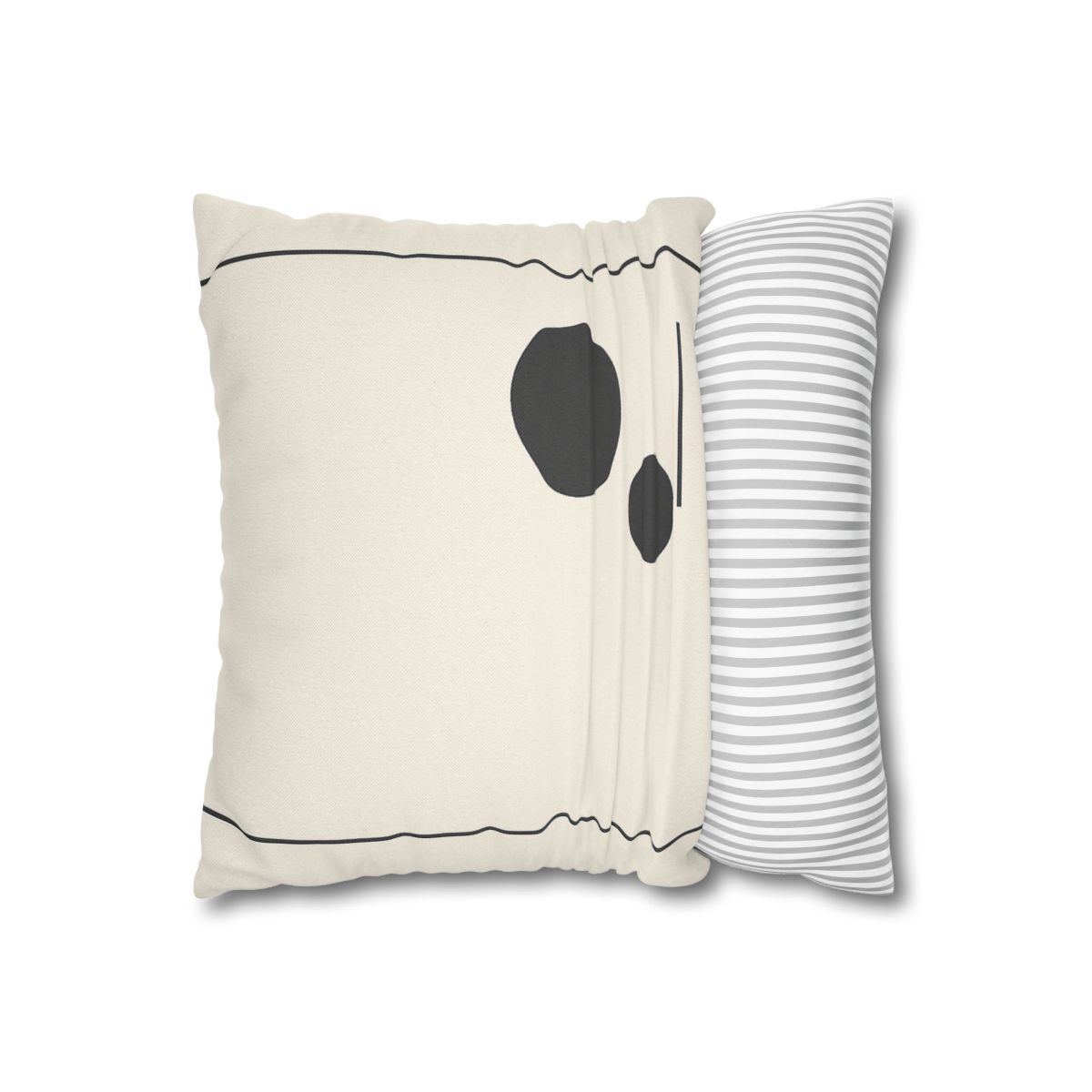 Offset Frame With Twin Disks personalized pillow covers