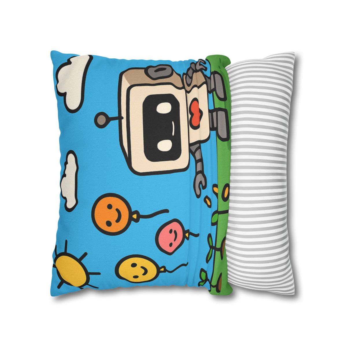 Robot Garden Of Flying Seeds stylish decorative pillowcases