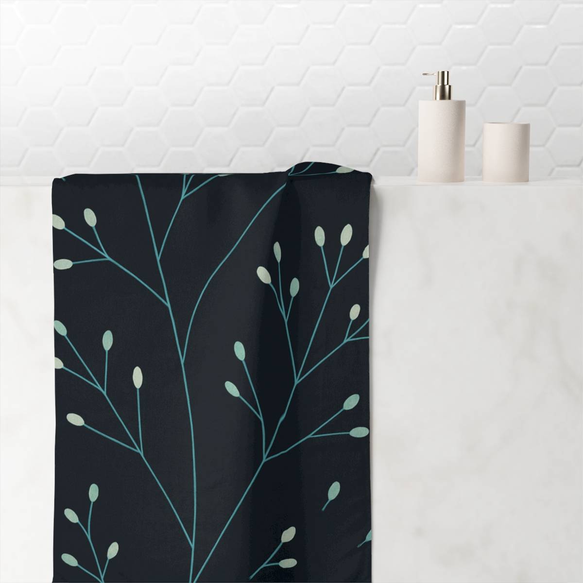 Branching Stem Constellation stylish beach towels