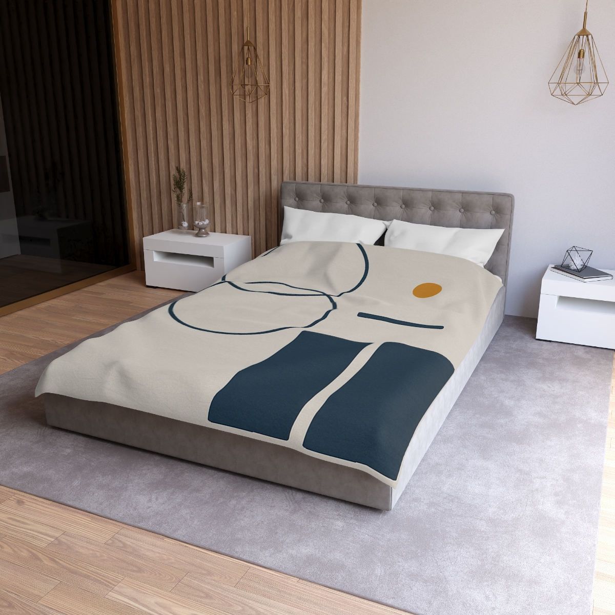 Staggered Rings Over Split Rectangle duvets for gifts