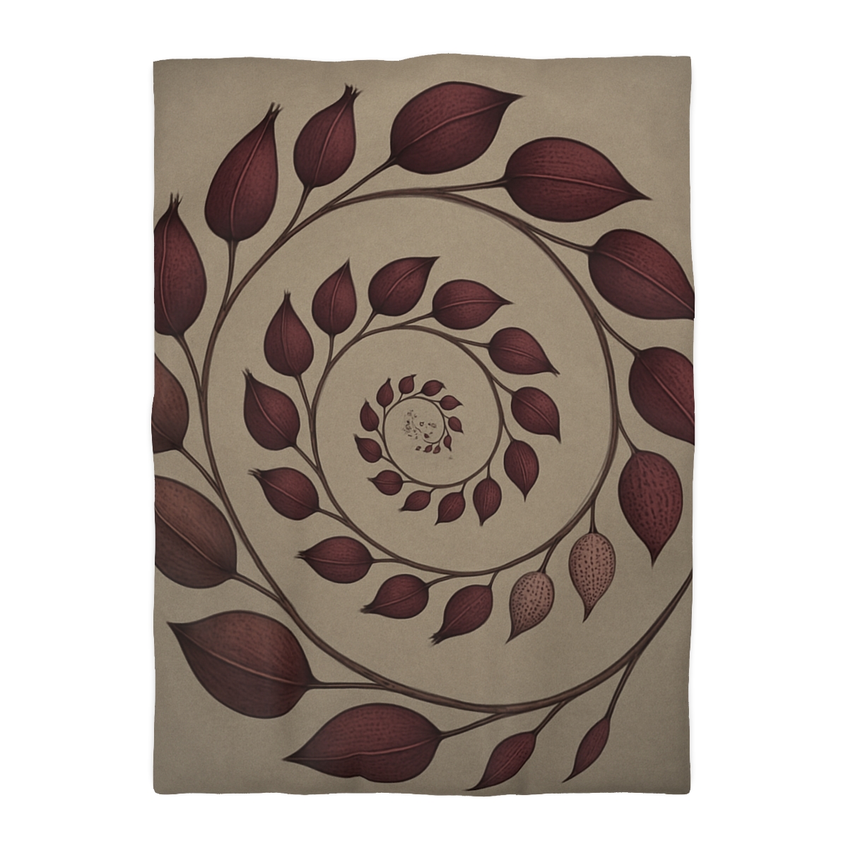 Spiral Seed Pod Array personalized bedding duvets