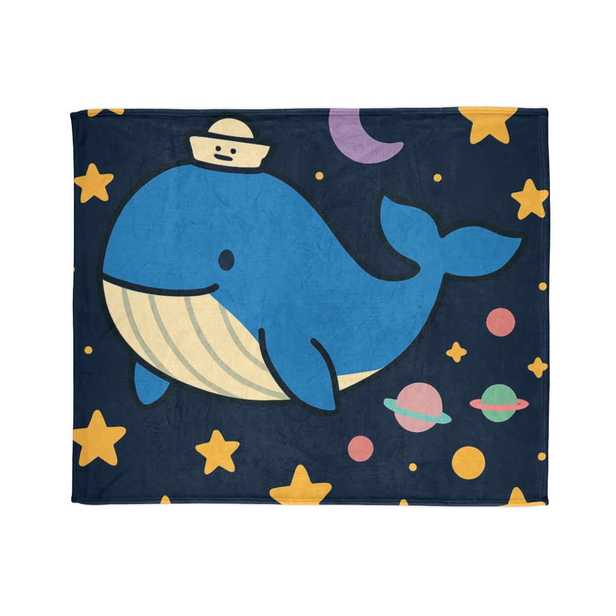 Starry Whale Adventure unique gift blanketscustom blankets
