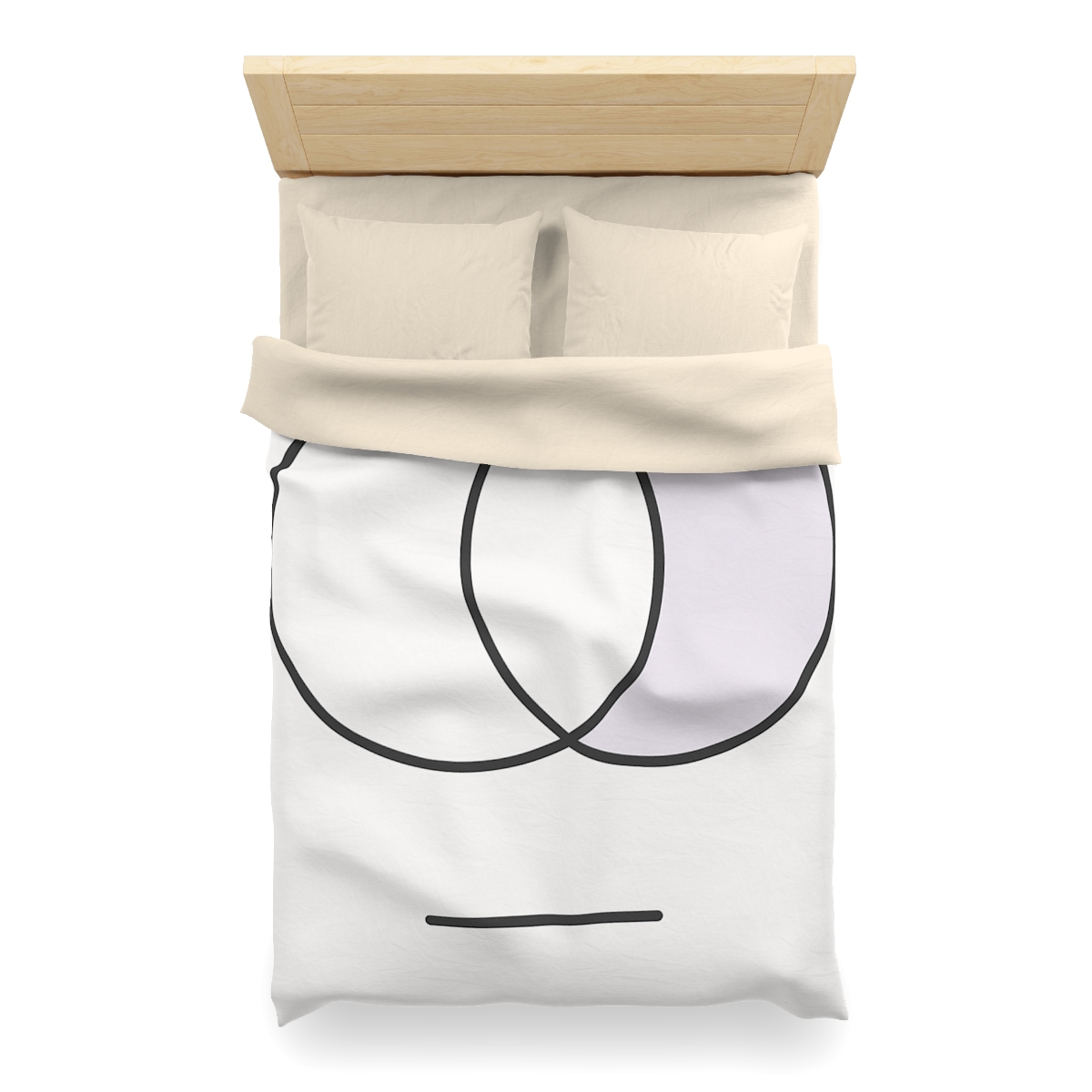 Quiet Eclipse Pairing personalized bedding duvets