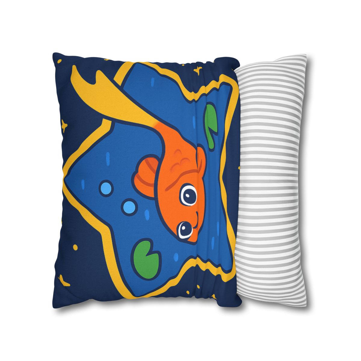 Comet Koi And The Star Pond designer print pillow cases