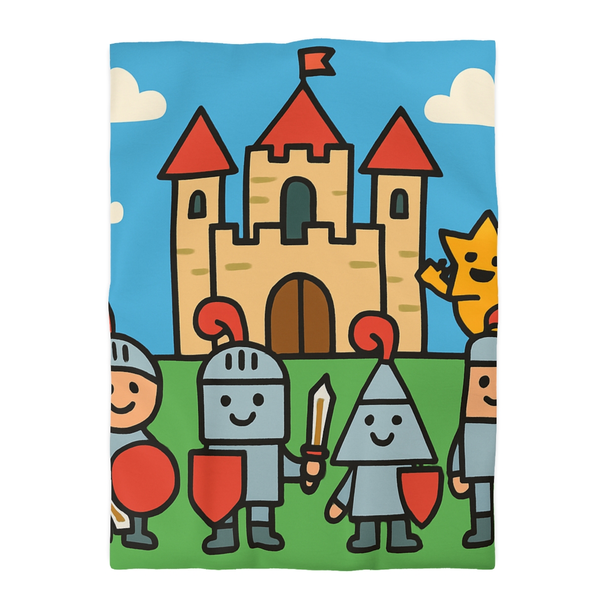 Castle Of Shape Knights soft comforter duvets