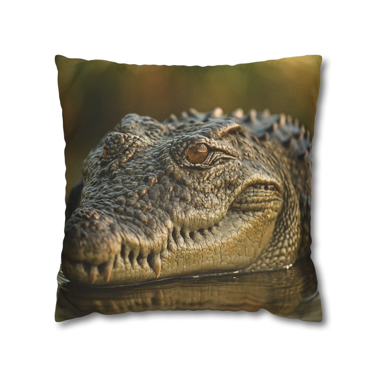 Ember Eye Saltwater Crocodile trendy patterned pillow cases