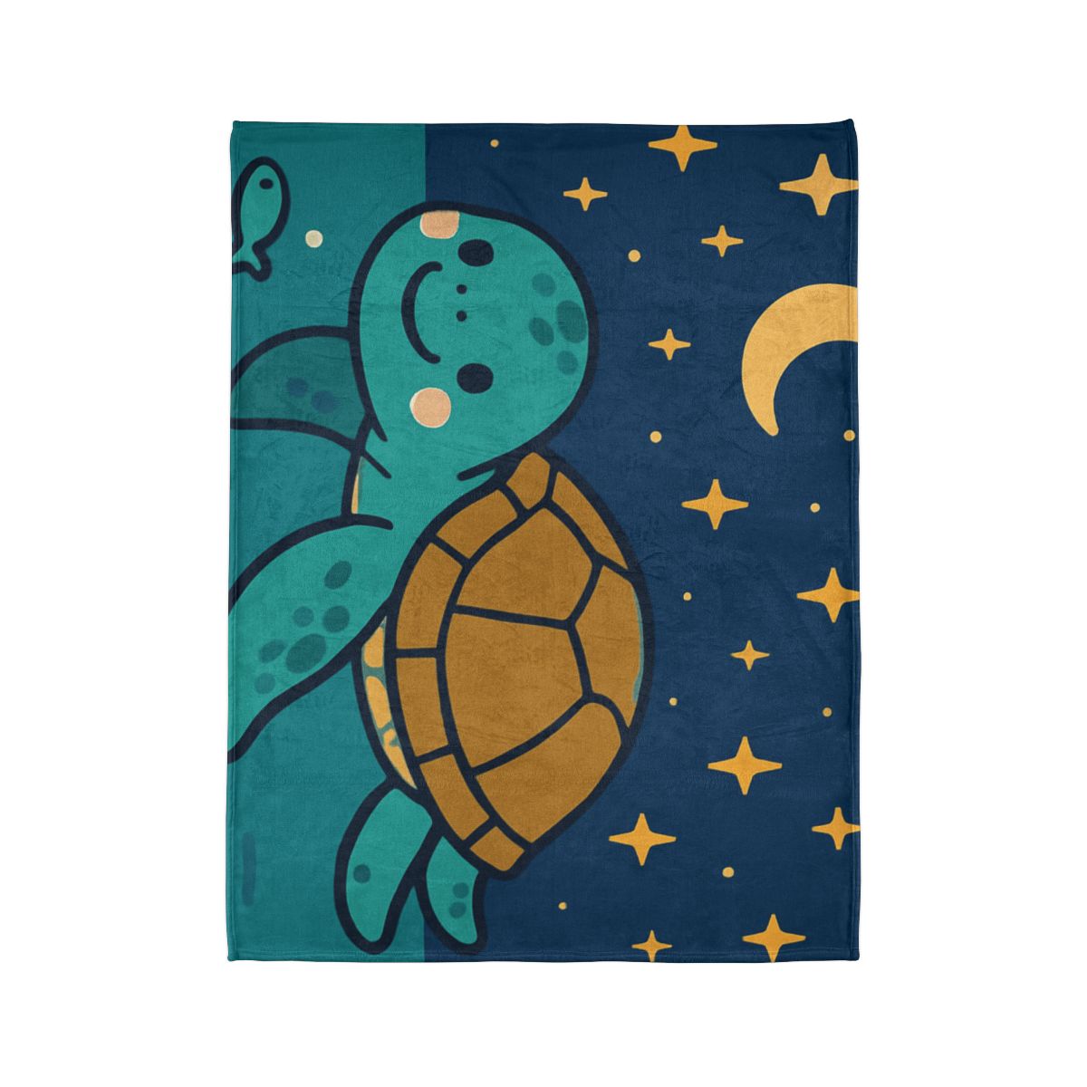 Starry Sea Turtle Voyage stylish throw blankets