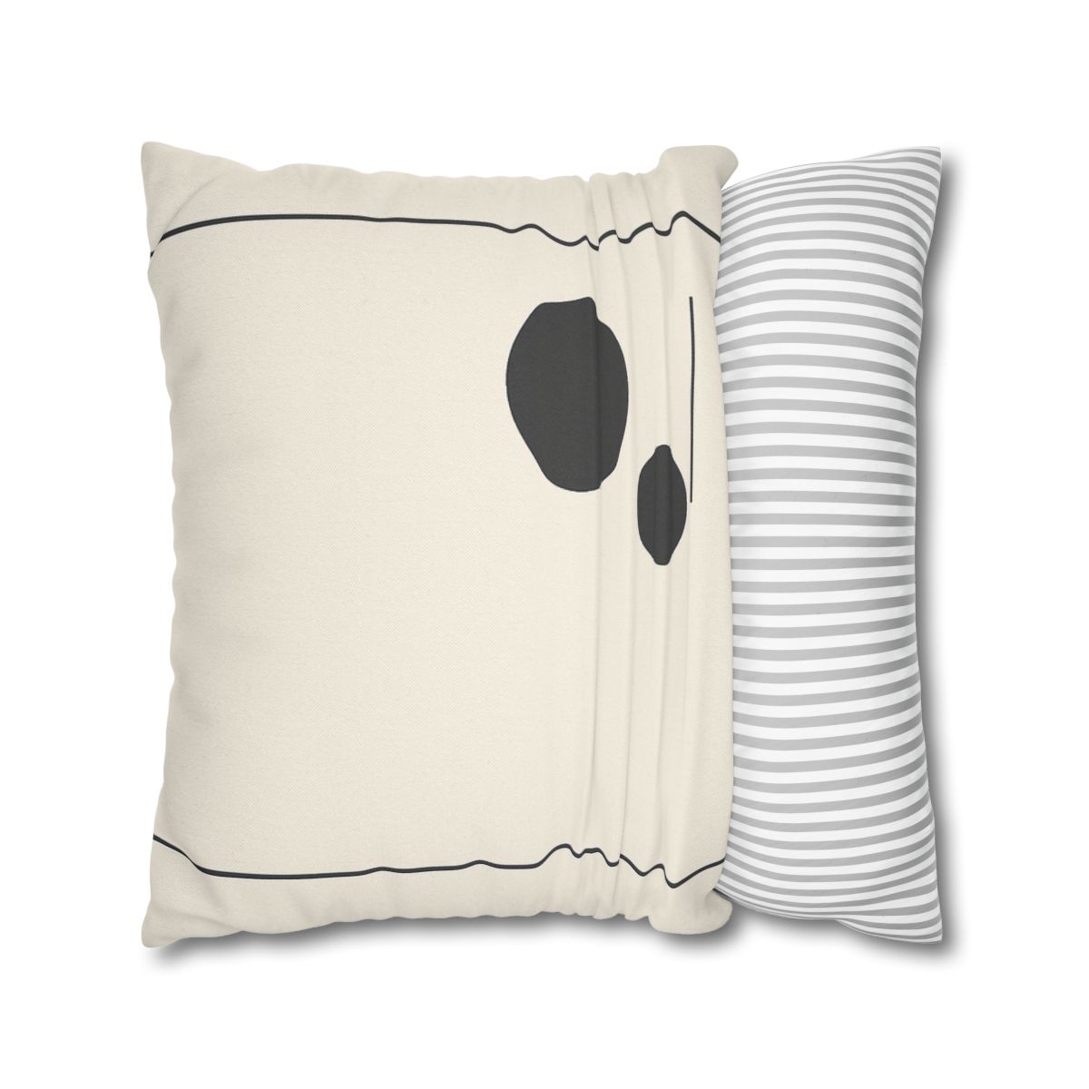 Offset Frame With Twin Disks personalized pillow covers