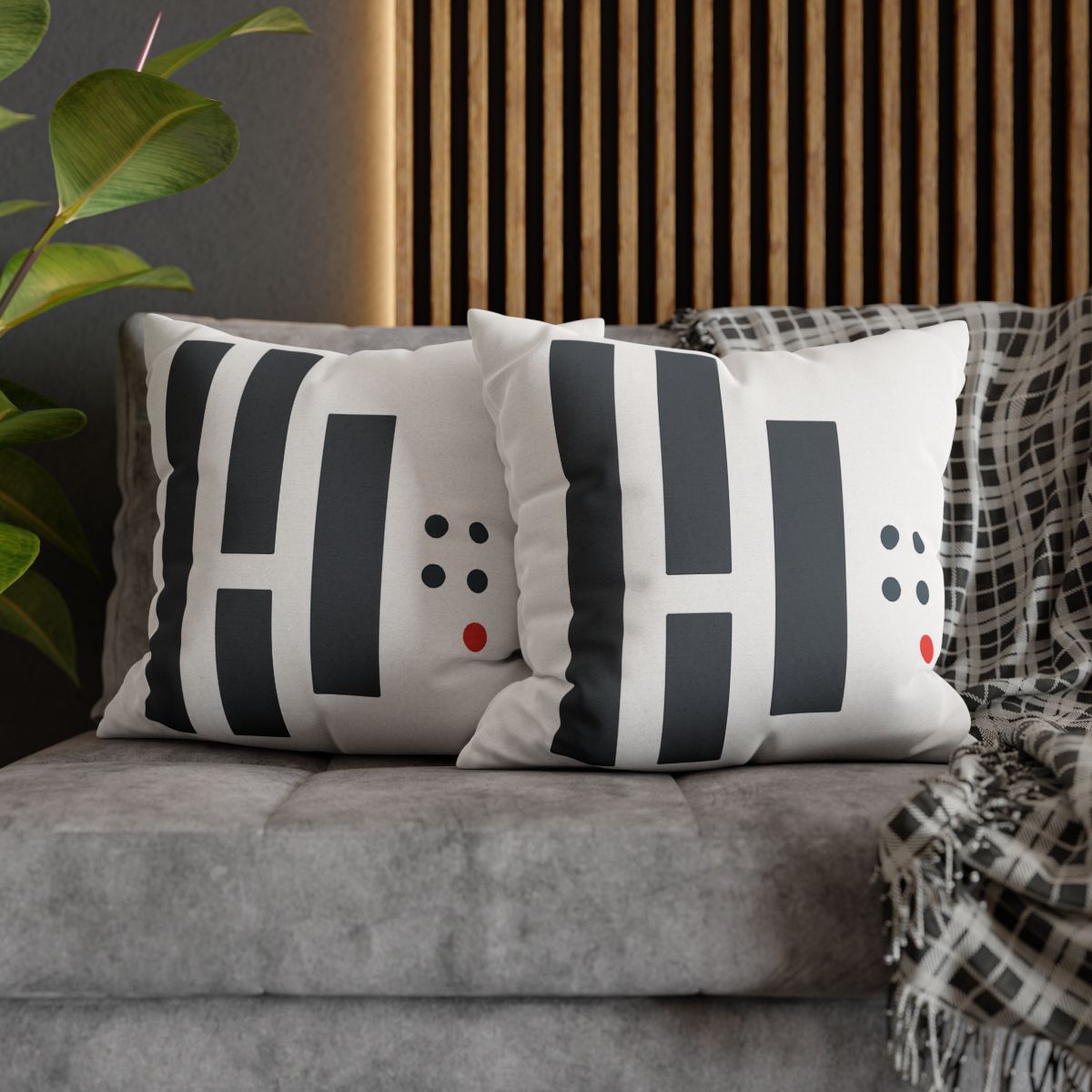 Stepped Columns With Missing Cell Grid trendy patterned pillow cases