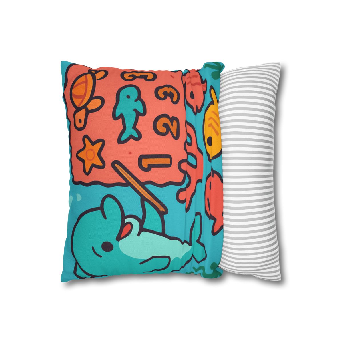 Cosmic Coral Reef Classroom soft cotton pillow cases