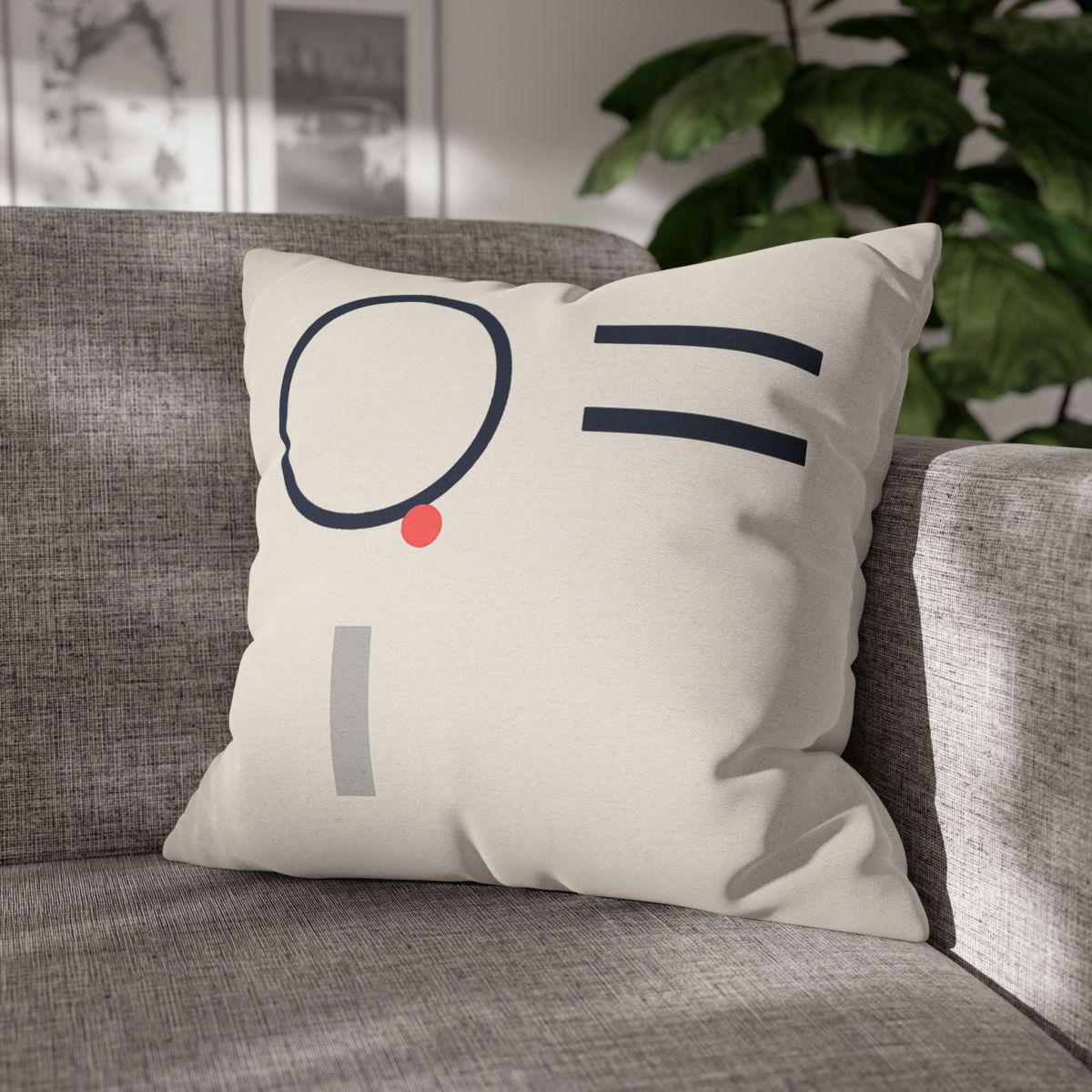 Quiet Orbit With Offset Bars designer print pillow cases