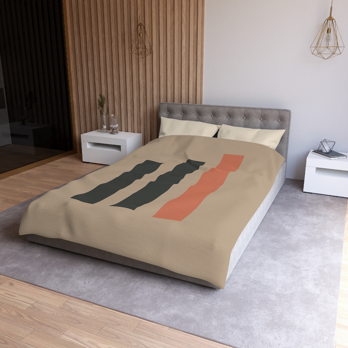 Balanced Triad Of Bars custom duvets