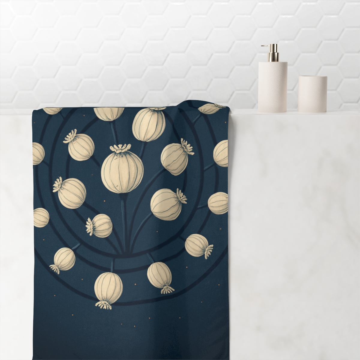 Seed Pod Orbit Cluster comfortable face towels