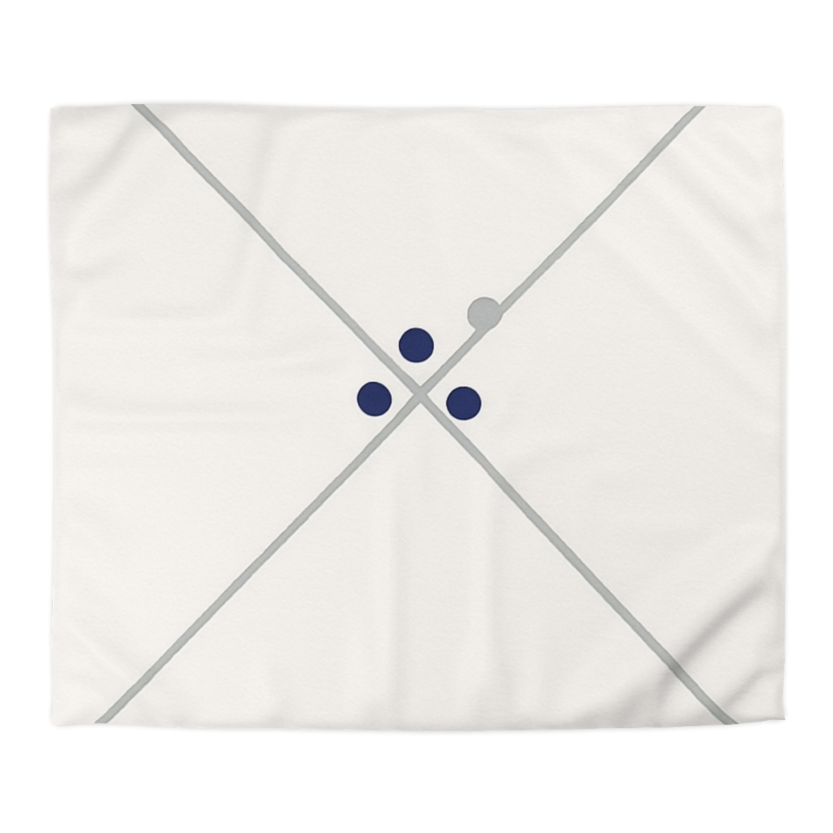 Diagonal Pair And Nested Dot Cluster designer printed duvets