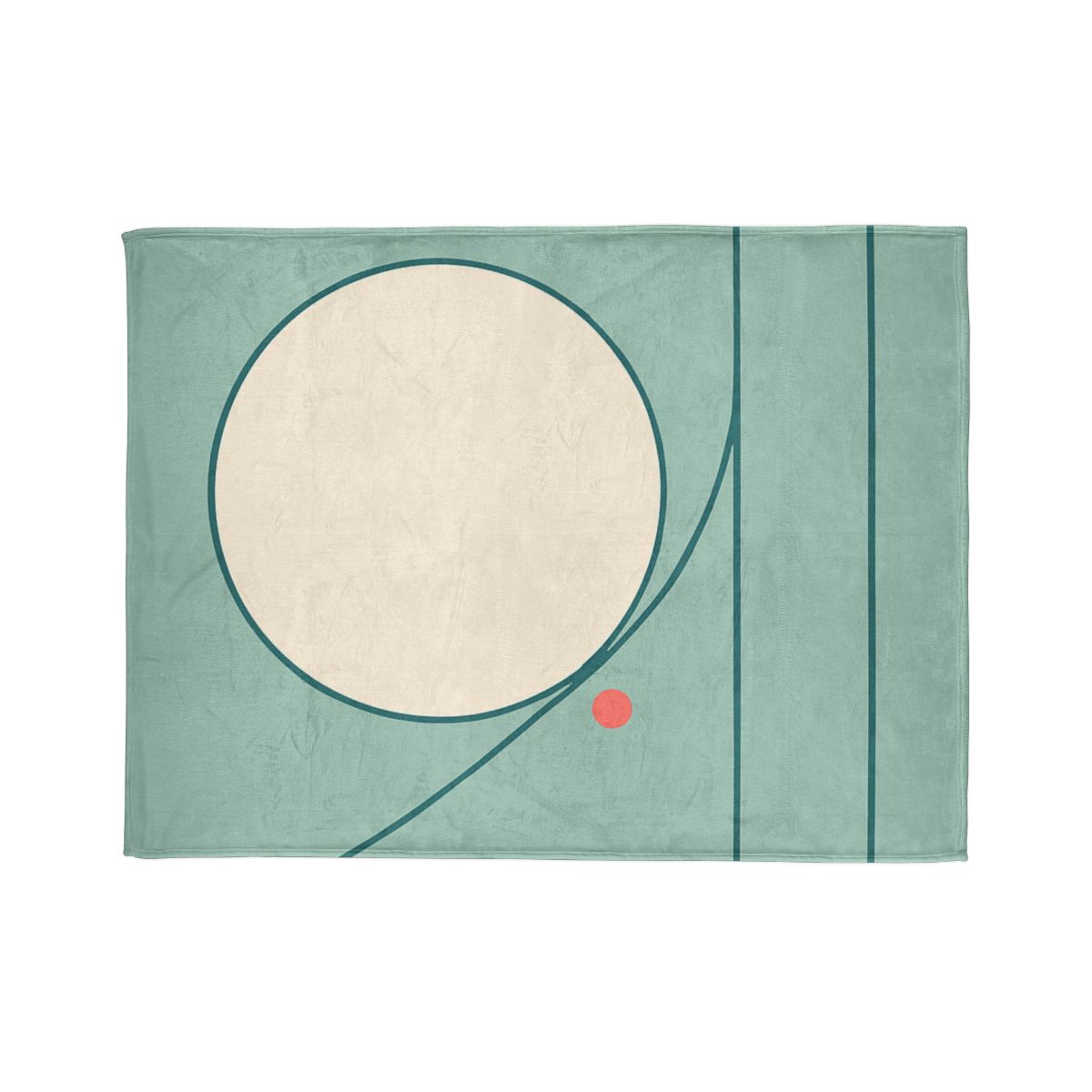 Quiet Trio With Offset Arc soft fleece blankets