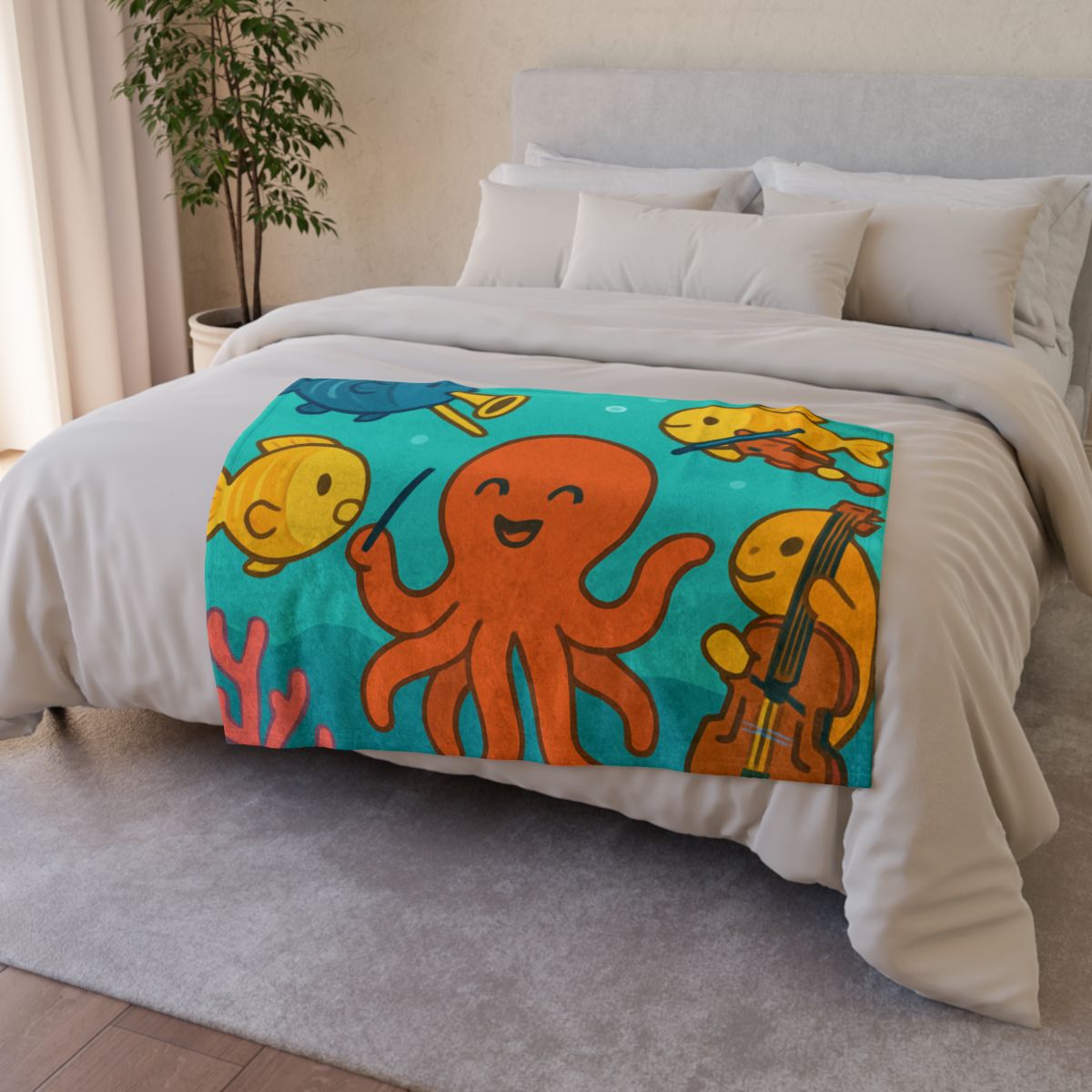 Coral Reef Orchestra trendy patterned blankets