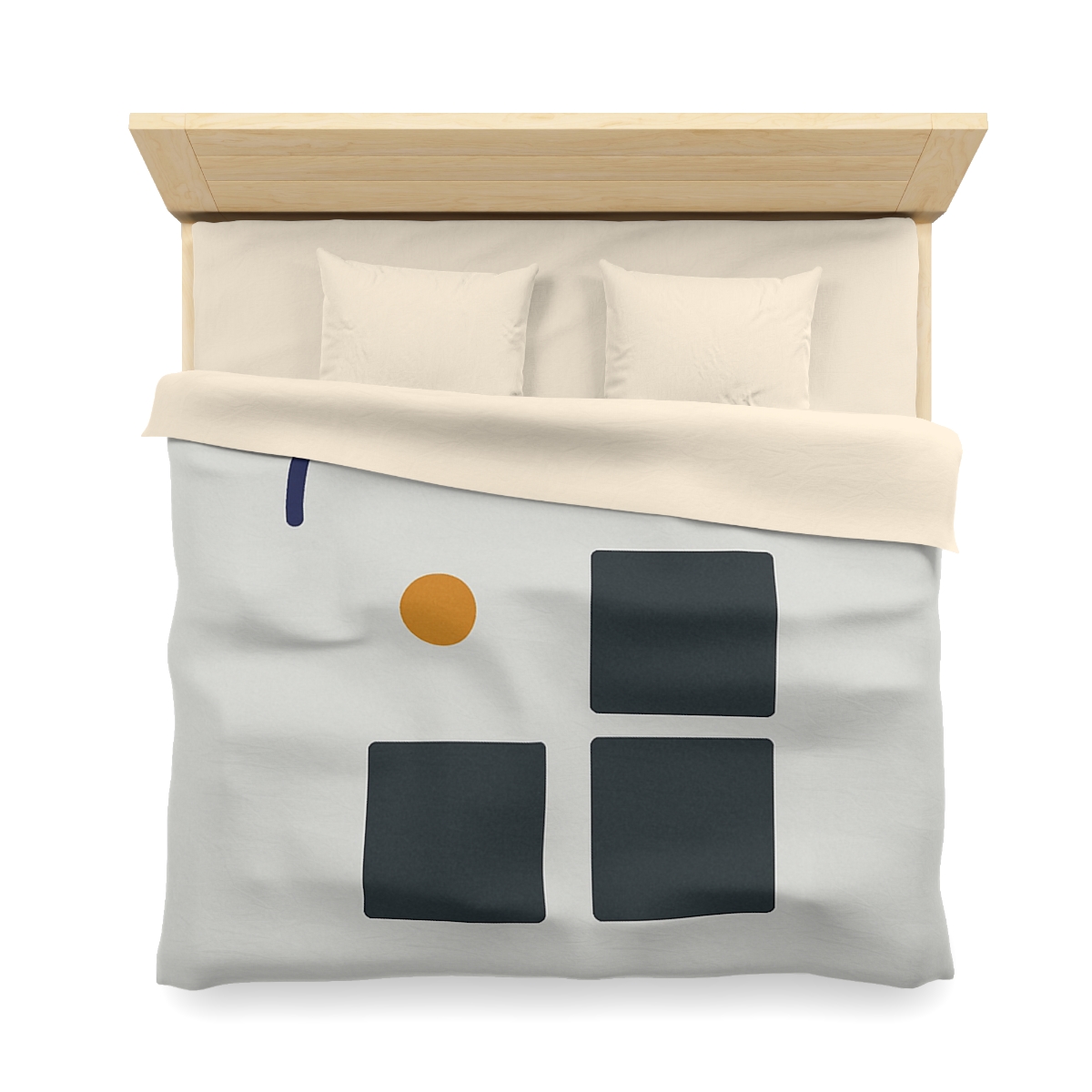 Missing Cell Grid With Offset Arc personalized bedding duvets