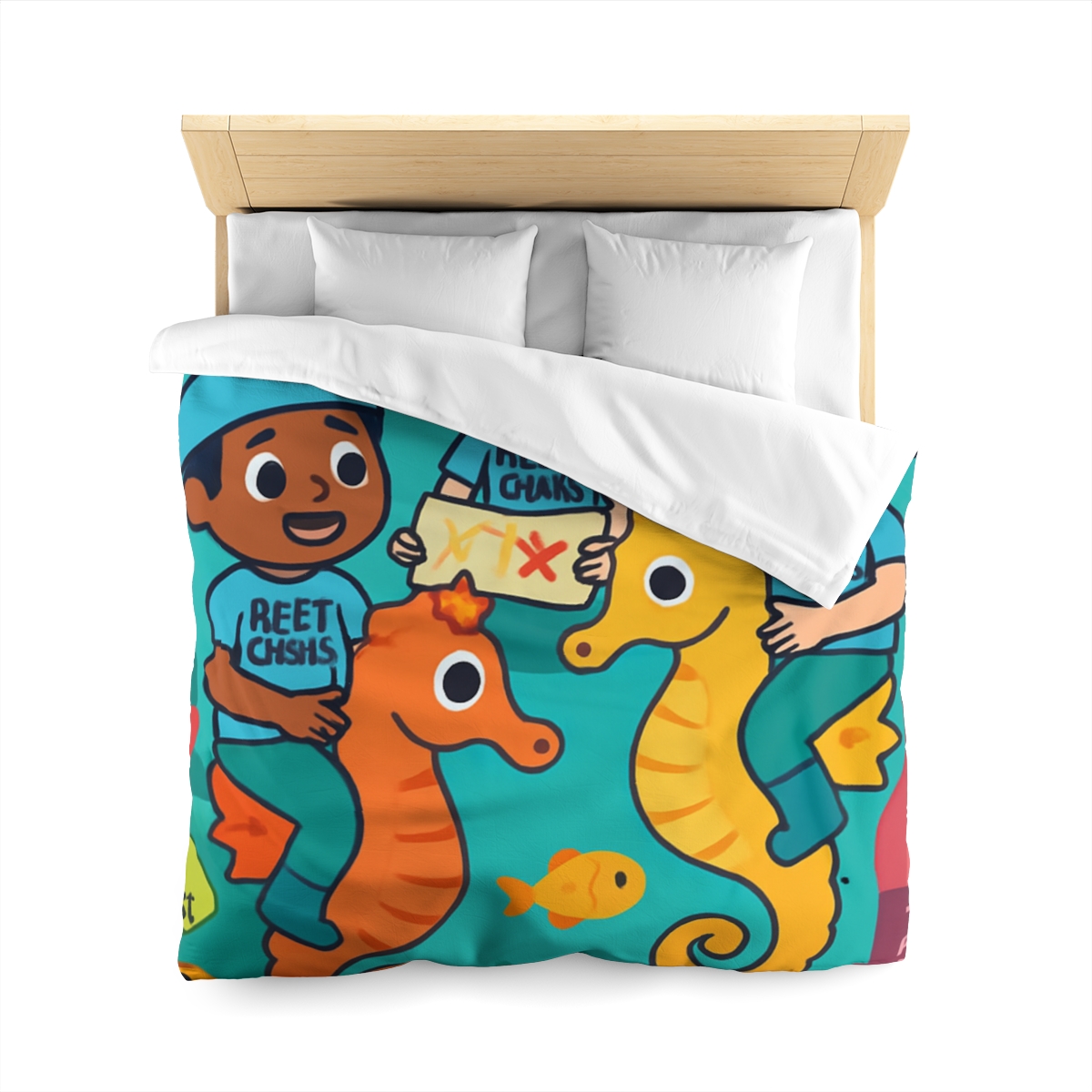 Coral City Map Of The Friendly Reef Rangers designer printed duvets