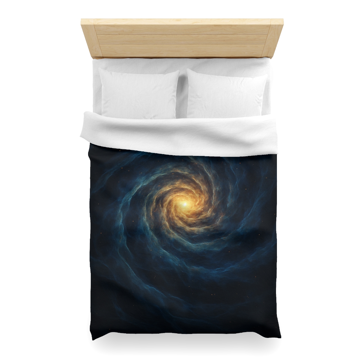 Nebula Spiral Lattice designer printed duvets