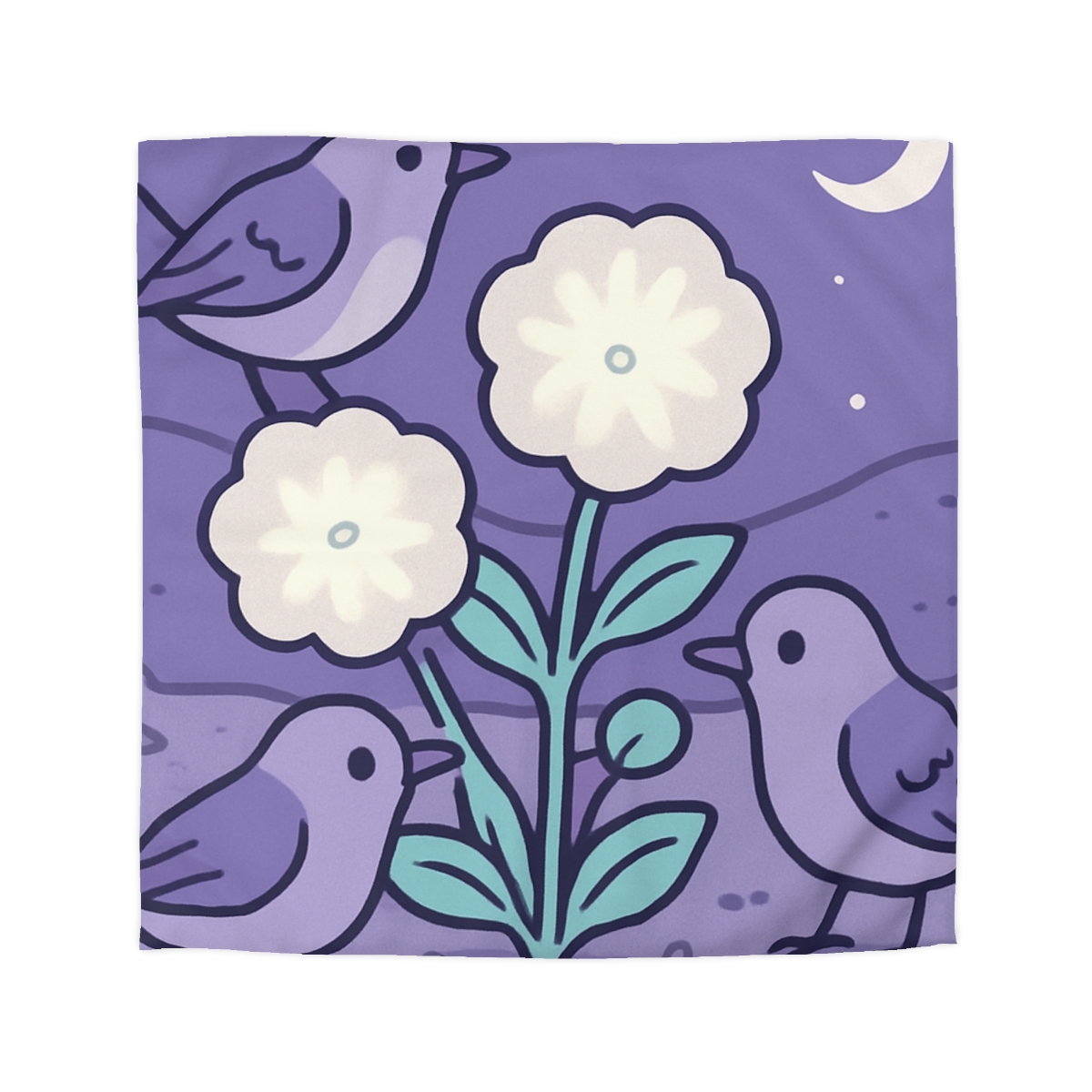 Moon Garden Nightingales stylish duvet covers