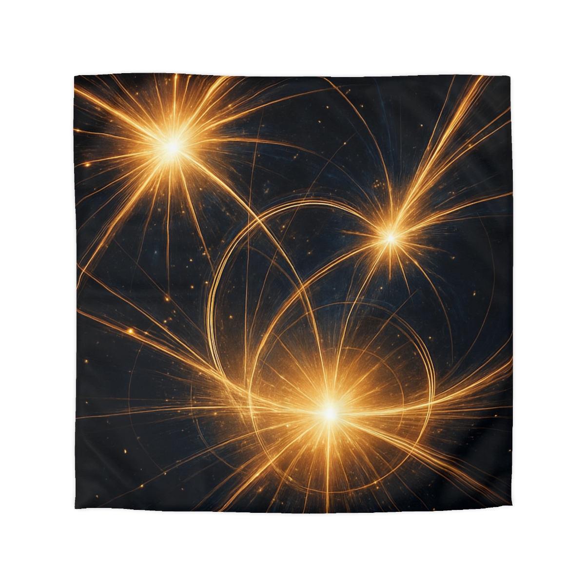 Photon Burst Constellation designer printed duvets