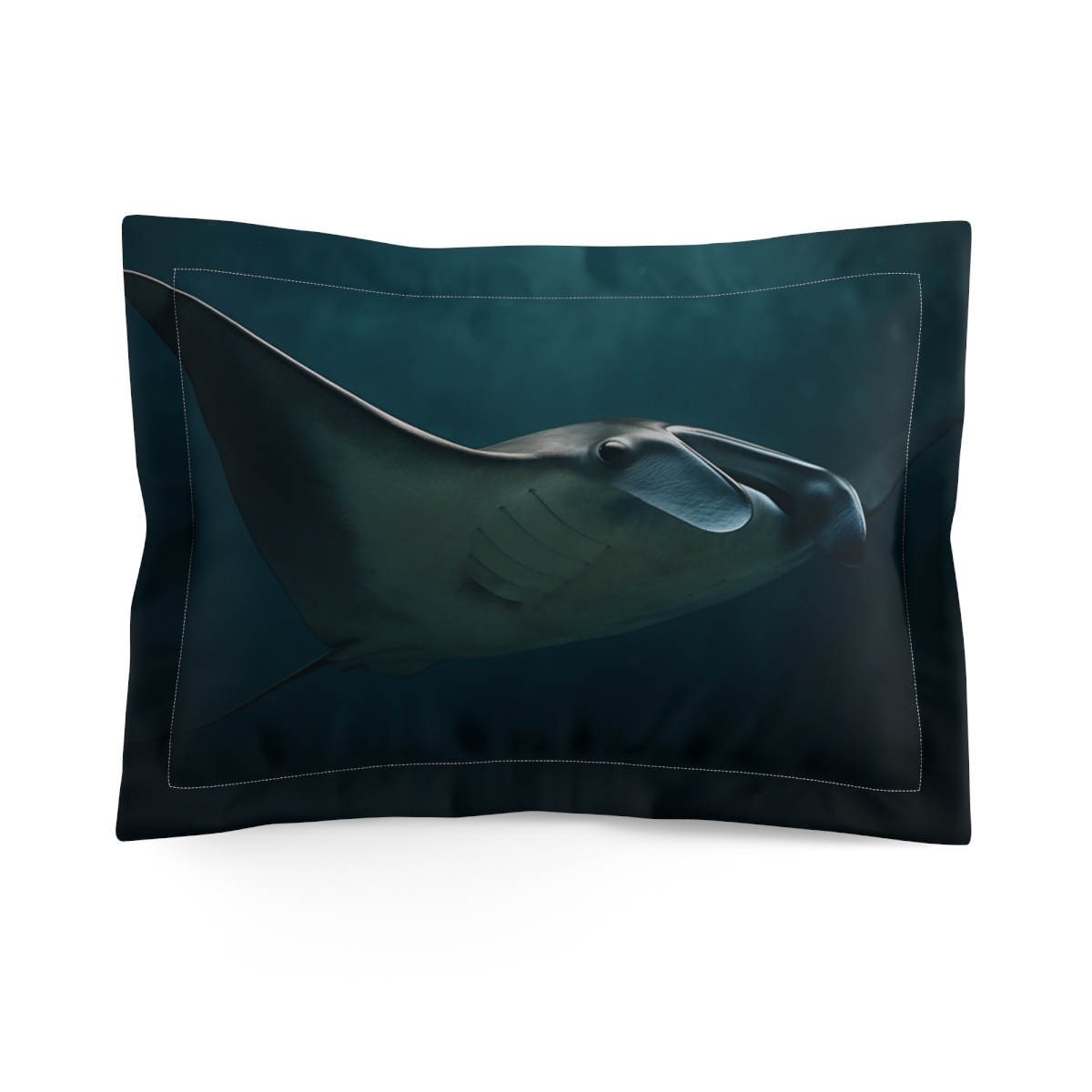 Nebula Glide Manta Ray trendy accent pillows