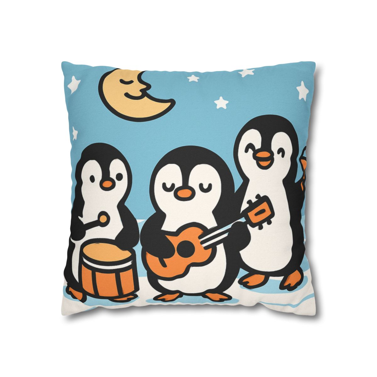 Moonlit Penguin Band custom pillow cases