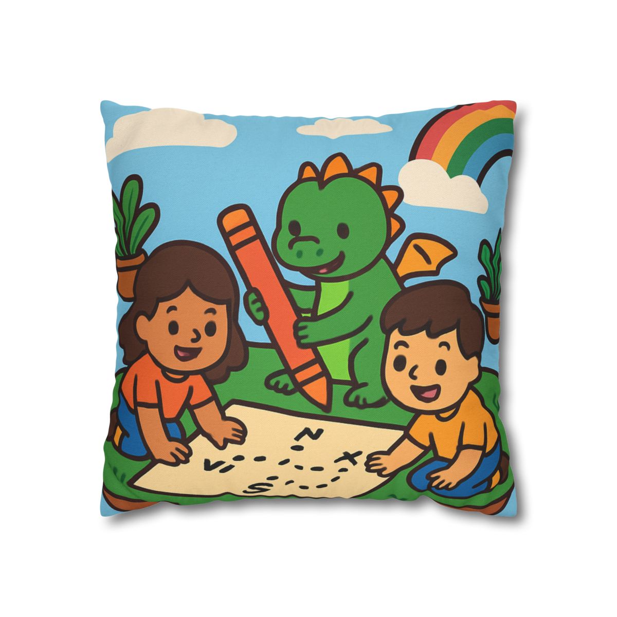 Sky Garden Map Makers With A Baby Dragon unique gift pillow cases