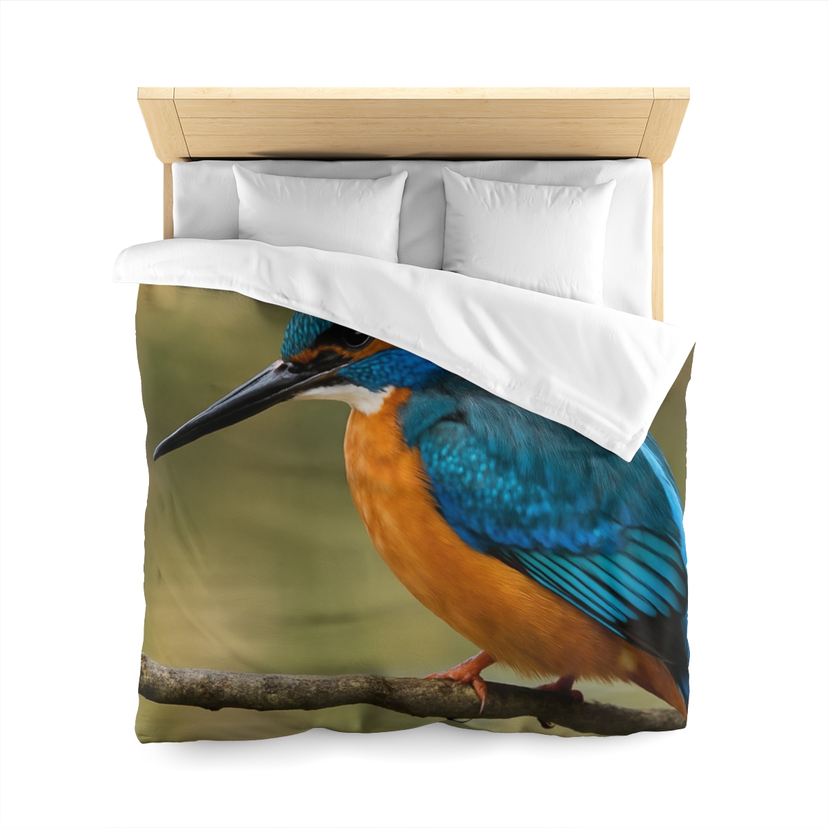 Crystal Dive Common Kingfisher unique patterned duvets