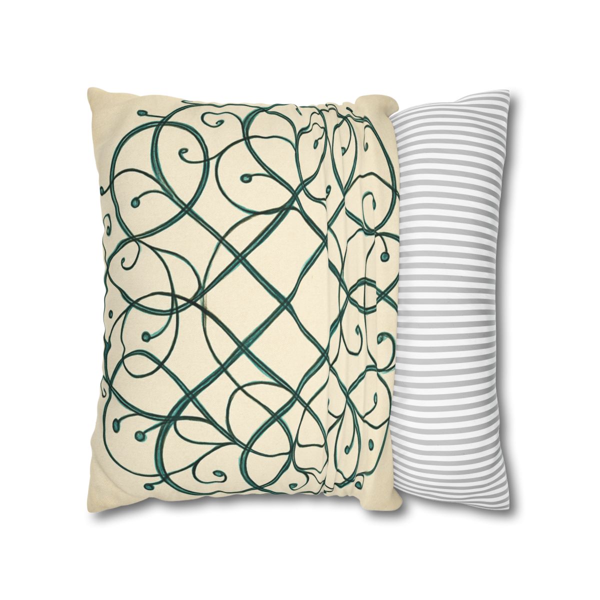 Vine Lattice Halo designer print pillow cases