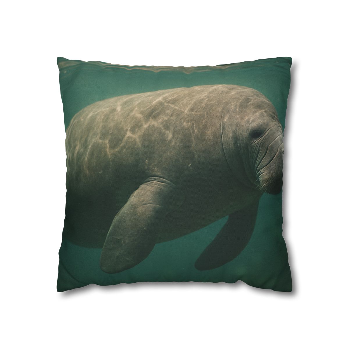 Quiet Drift West Indian Manatee custom pillow cases