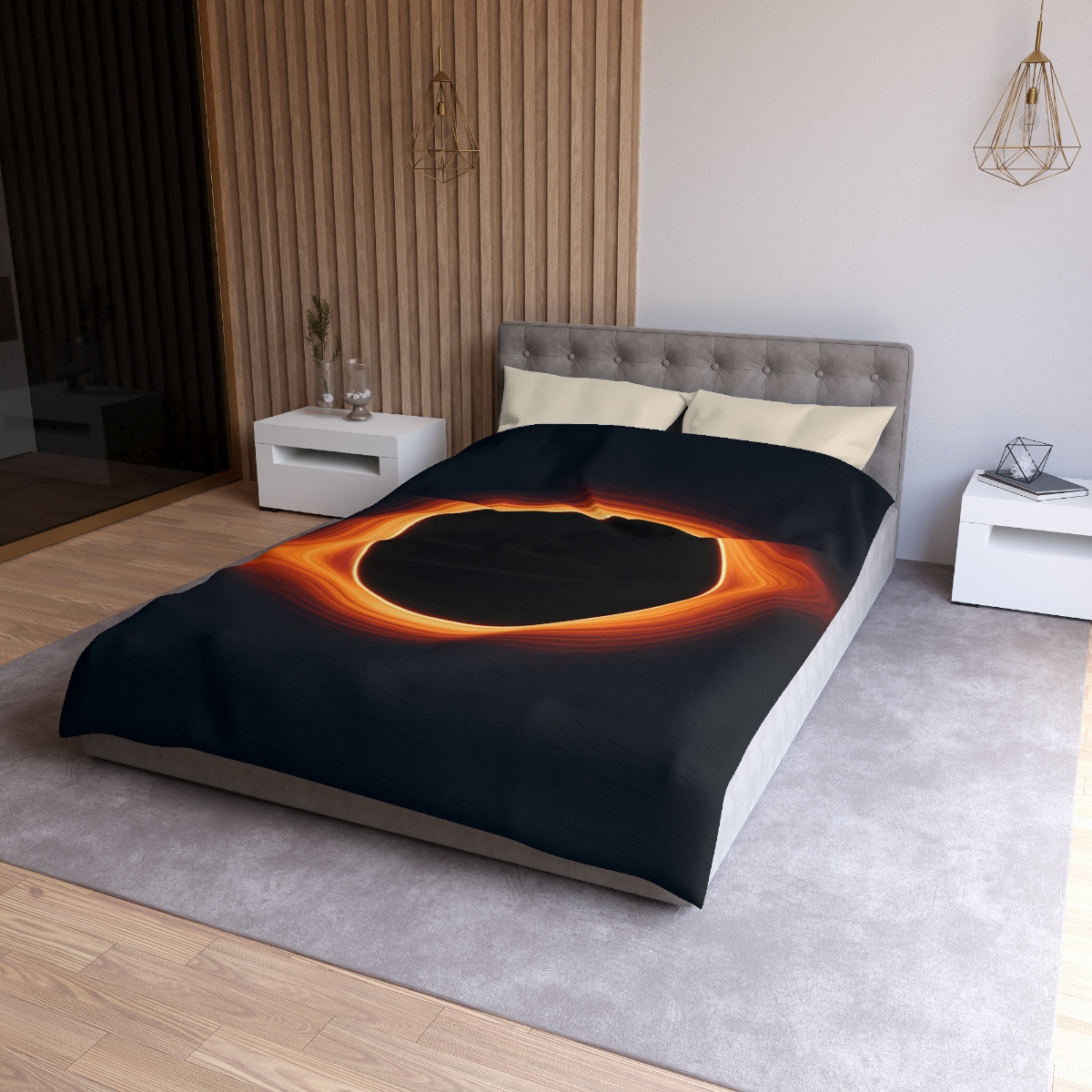 Black Hole Silhouette unique patterned duvets