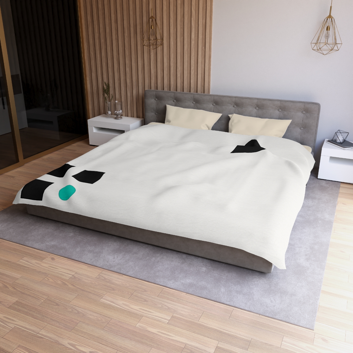 Corner Triad And Missing Cell Grid trendy bedroom duvets