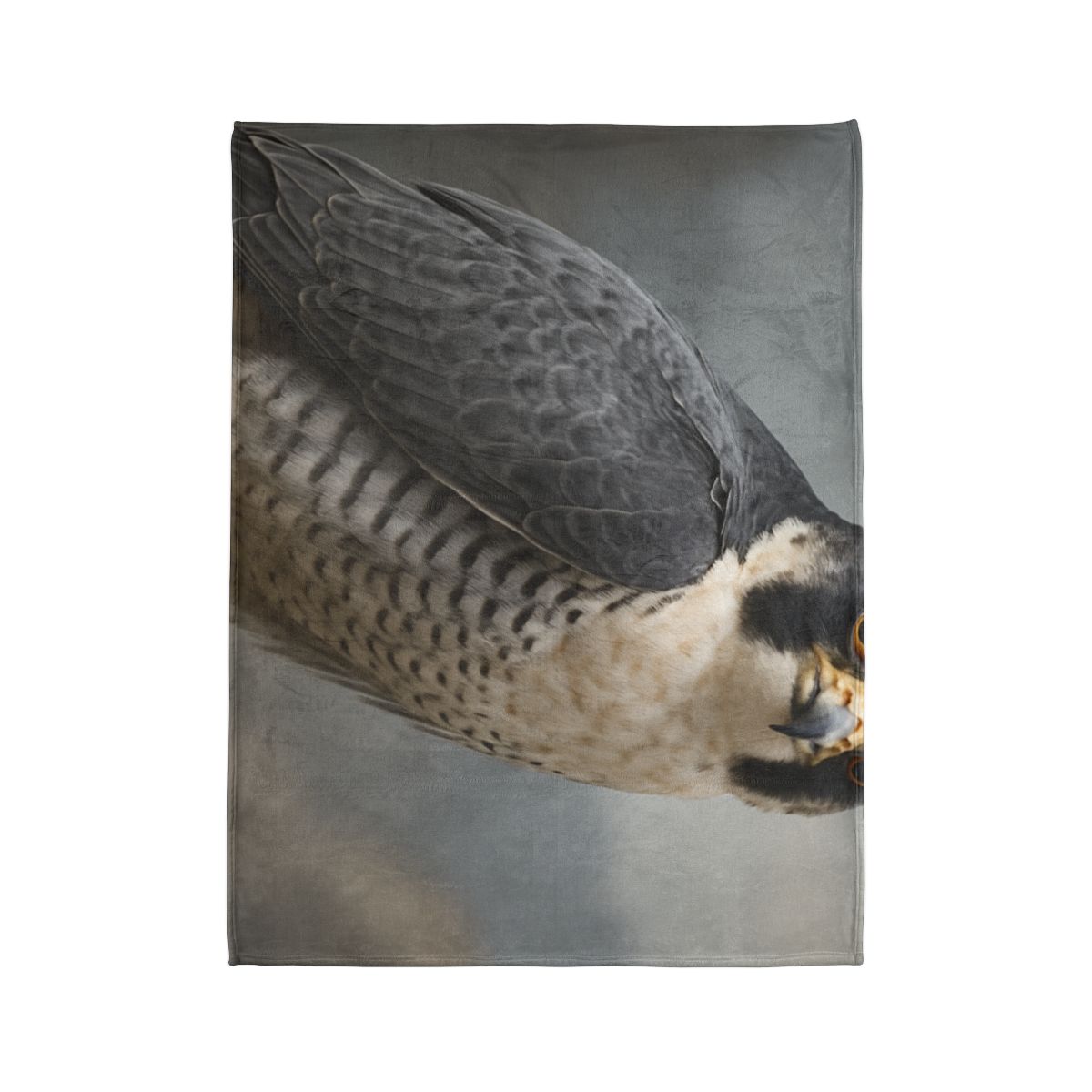 Starlit Focus Peregrine Falcon soft fleece blankets