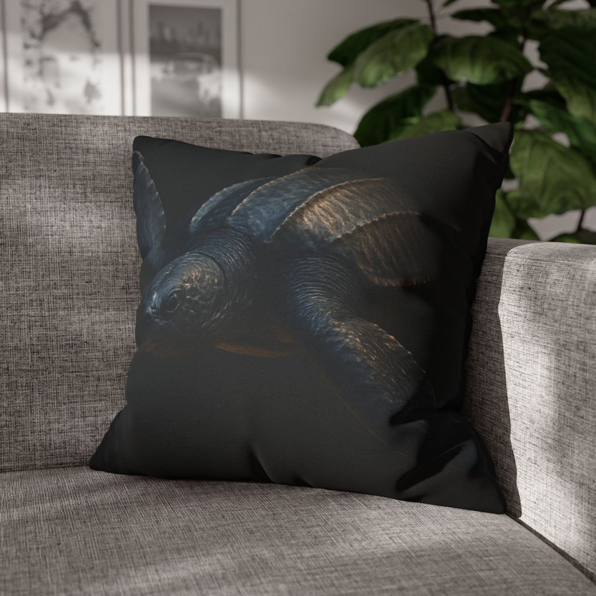 Starlit Drift Leatherback Sea Turtle comfortable bedding pillow covers