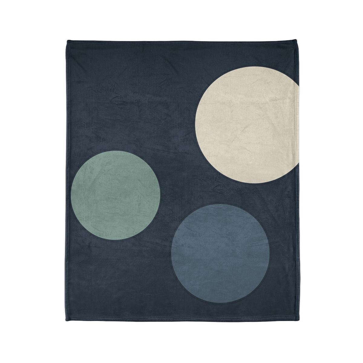 Staggered Circle Trio designer printed blankets