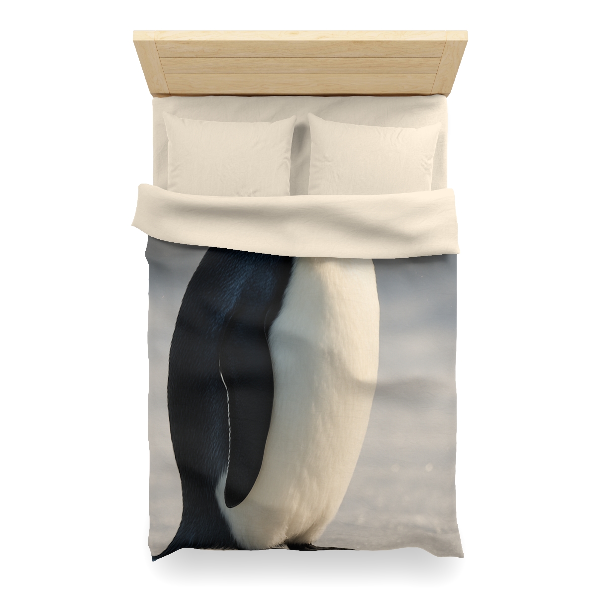 Aurora Drift Emperor Penguin custom duvets